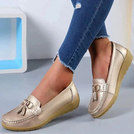 Leather Loafers for Women with Cushioned Insole, Comfort Shoes – image 8