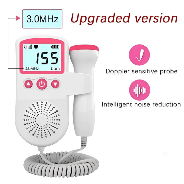 Baby Sound Listener with Built In Speaker and LCD Screen, Pregnancy Gift for Expecting Mom, Expecting Parents Gift_01