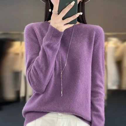 Crew Neck Sweater for Women, Machine Washable Womens Jumper – image 11
