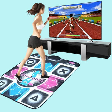Dance Mat with Music and LED Lights, Interactive Dance Pad with Touch Sensors, Dance Game Mat for Indoor Games