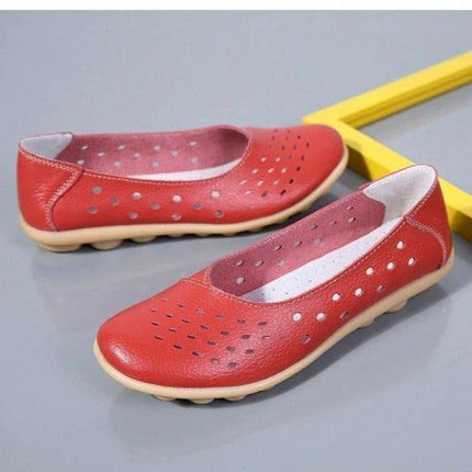 Womens Loafers Wide Fit, Leather Loafers for Women