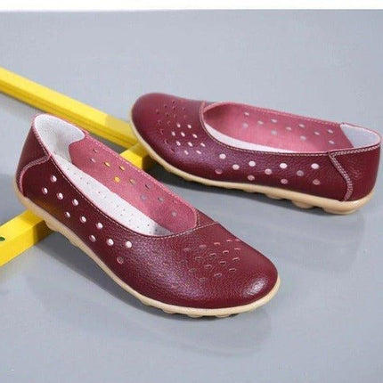 Leather Loafers for Women, Womens Flats with Cushioned Insole – image 5