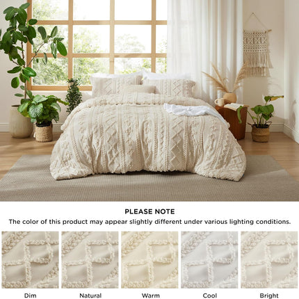 Duvet Cover Set, Boho Tufted Duvet Cover with Pillow Shams – image 13