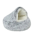 Covered Dog Bed, Washable Round Plush Pet Bed with Removable Cover – image 10