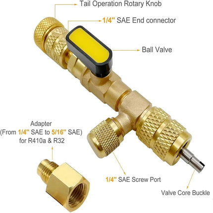 HVAC Valve Core Removal Tool, Schrader Valve Core Tool for 1/4 and 5/16 SAE – image 7