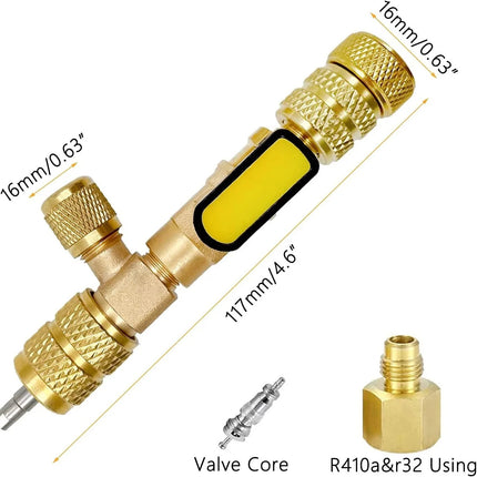 Schrader Valve Core Tool for 1/4 and 5/16 SAE, AC Valve Core Remover and Installer – image 4