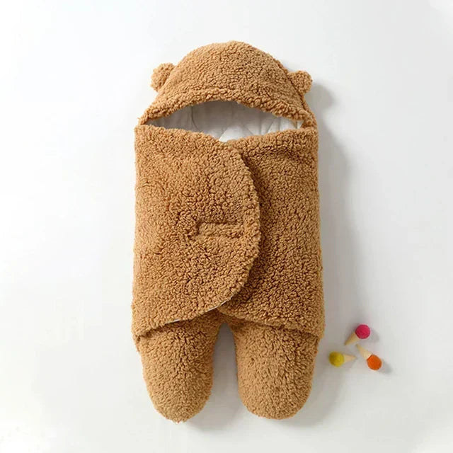 Baby Blanket for Winter, Warm Fleece Stroller Blanket with Adjustable Fit