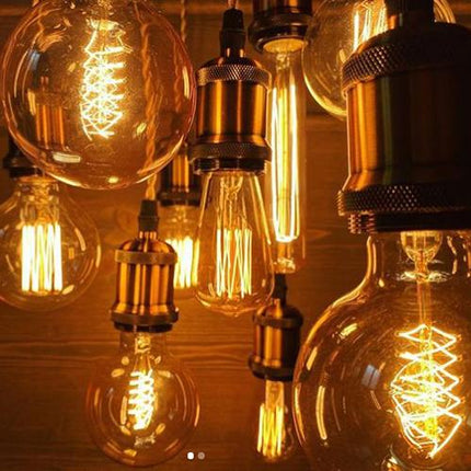 Vintage Light Bulbs with E27 Base for Dimming | Soft Warm Light for Cozy Atmosphere
