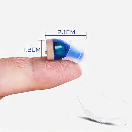 Invisible In Ear Hearing Aid with Charging Case for Mild to Severe Hearing Loss