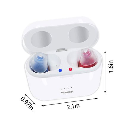 Rechargeable Hearing Aids, Invisible In Ear Hearing Aid with Charging Case for Mild to Severe Hearing Loss – image 4