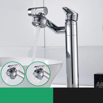Single Handle Sink Faucet, 2 in 1 Bathroom Basin Faucet with 360 Rotating Spout – image 9