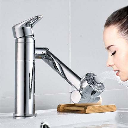 Single Hole Bathroom Faucet, 360 Degree Rotating Bathroom Sink Faucet – image 4