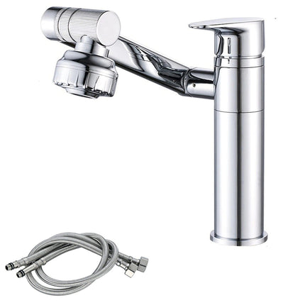 Single Hole Bathroom Faucet, 360 Degree Rotating Bathroom Sink Faucet – image 7