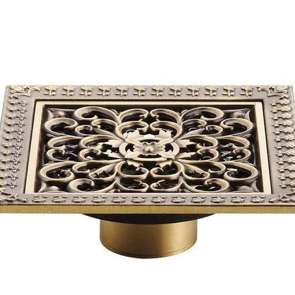 Shower Drains, Square Floor Drain Grate in Antique Bronze Brass – image 10
