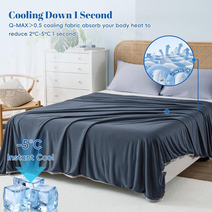 Chill Comfort | Cooling Blanket with Arc-Chill Technology | Lightweight Design for Hot Sleepers and Night Sweats