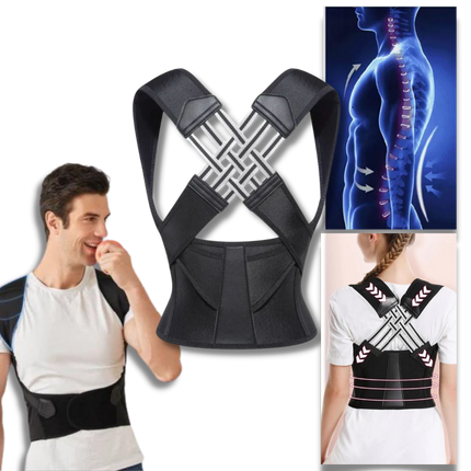 Adjustable Posture Corrector, Shoulder Brace with Upper and Lower Back Support