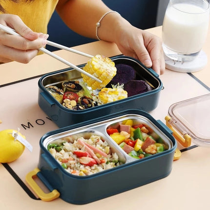 Insulated Lunch Box, Stainless Steel Bento Box with Compartments – image 5
