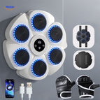 White + Half Finger Boxing Gloves
