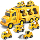 Toy Truck with Lights and Music, Car Carrier Truck, Transport Truck Toy for Kids, Pretend Play Toys