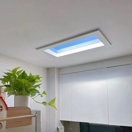 Skylight LED Fixture with Adjustable Lighting Modes | Architectural Minimalist Design for Realistic Sunlight Simulation