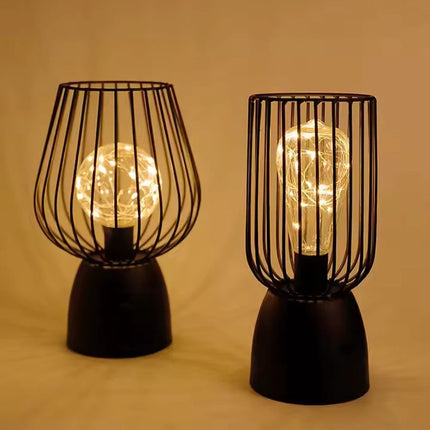 Elegant Iron Table Lamp with Warm White Lighting | Versatile Accent for Cozy Atmosphere