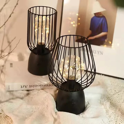 Elegant Iron Table Lamp with Warm White Lighting | Versatile Accent for Cozy Atmosphere