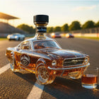 Glass Liquor Bottle, Vintage SUV Shape Whiskey Decanter for Bourbon and Rum, Decorative Whiskey Bottle, Bar Accessories