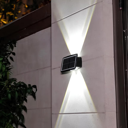 Solar Powered Wall Sconce with Dual Lighting Modes | Eco-Friendly Outdoor Illumination for Pathways and Gardens