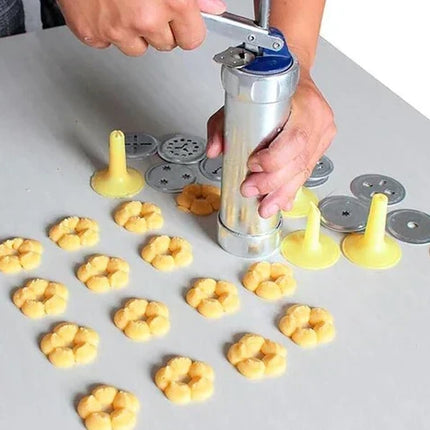 Cookie Press, Spritz Cookie Press Gun with 10 or 20 Shapes