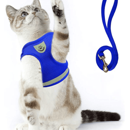 Cat Harness and Leash Set, Adjustable Cat Walking Harness with Reflective Straps – image 7