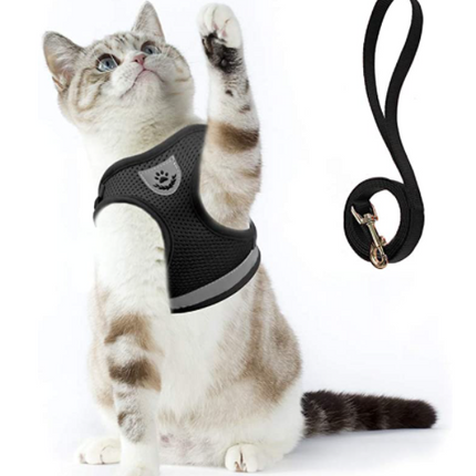 Cat Harness and Leash Set, Adjustable Cat Walking Harness with Reflective Straps – image 12