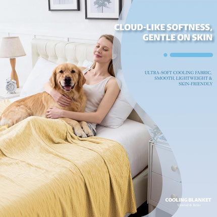 ChillWave | Cooling Blanket with Breathable Fabric | Lightweight & Soft for Hot Sleepers
