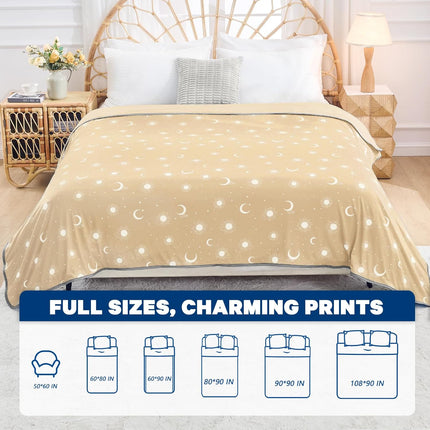 Cozy Comfort | Cooling Blanket with Double-Sided Fabric | Lightweight Summer Blanket for Hot Sleepers and Travel