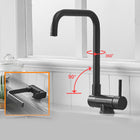 Pull Out Kitchen Faucet with Single Handle, Rotating Fold Down Spout – image 5