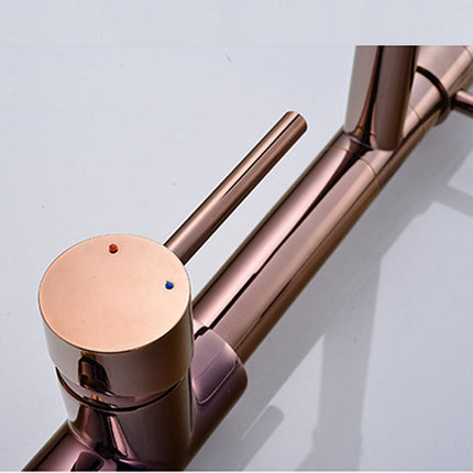 Kitchen Faucet with Sprayer, 360 Degree Brass Kitchen Faucet with Single Handle – image 5