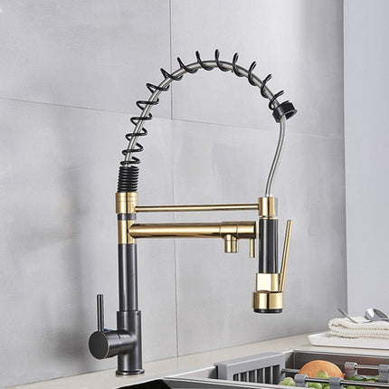 Kitchen Faucet with Sprayer, Pull Down Spring Kitchen Sink Faucet – image 13
