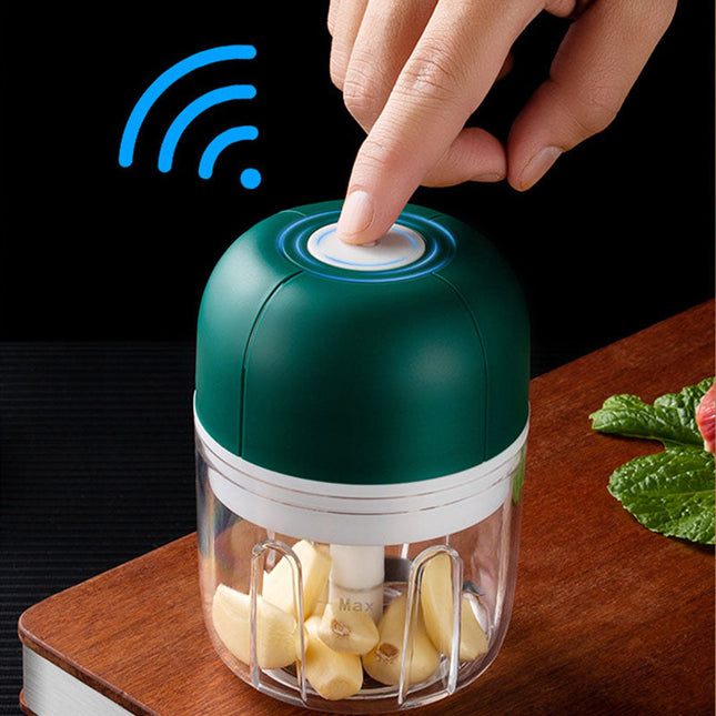 Electric Garlic Press, Garlic Mincer, Mini Chopper USB Rechargeable, Vegetable Chopper for Onion, Mini Food Processor