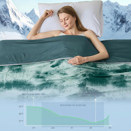 Chill Comfort | Cooling Blanket with Ultra-Cool Fabric | Lightweight & Breathable for Hot Sleepers
