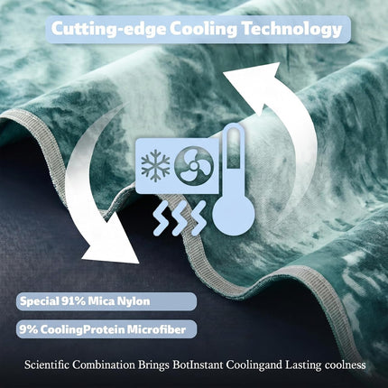 Chill Comfort | Cooling Blanket with Ultra-Cool Fabric | Lightweight & Breathable for Hot Sleepers