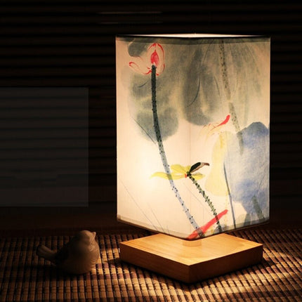Paper Table Lamp, Japanese Style Bedside Lamp for Bedroom and Living Room – image 4
