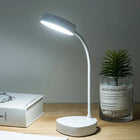 LED Desk Lamp with Gooseneck, Dimmable USB Reading Light with 3 Light Colors