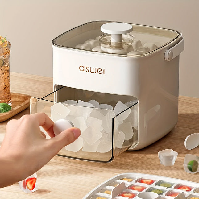 Ice Makers for Freezer, Large Ice Cube Maker, Ice Ball Maker in Food Safe Lead Free Plastic for Drinks