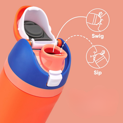Insulated Stainless Steel Water Bottle with Straw, Gym Water Bottle for Hiking – image 11