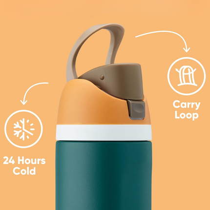 Insulated Stainless Steel Water Bottle with Straw, Gym Water Bottle for Hiking – image 13