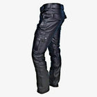 Synthetic Leather Pants for Men, Mens Motorcycle Pants with Cargo Pockets, Straight Leg Mens Trousers for Casual Wear