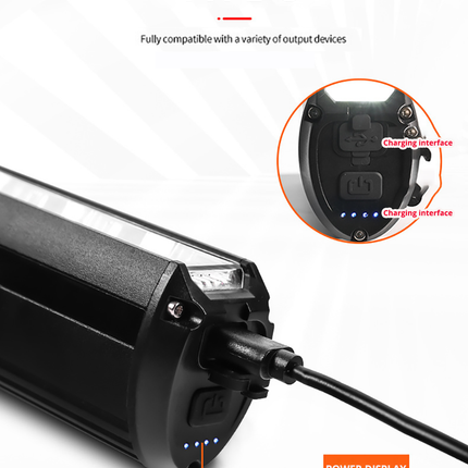Bike Light with Power Bank, Aluminum Bike Headlight up to 6000 Lumens with 4 Modes – image 4