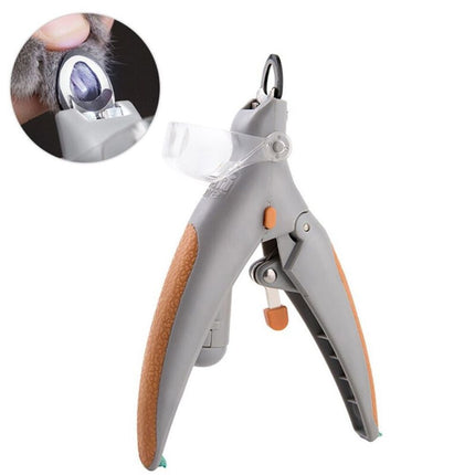 LED Pet Nail Clipper with 5X Magnifier & Nail Trapper | Safe Trimming with Precision Cutting for All Pets