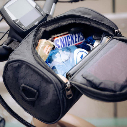 Bike Phone Pouch with Touchscreen Window, Bicycle Handlebar Bag – image 7