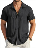 Mens Linen Shirt, Casual Button Down Shirt with Classic Collar – image 10