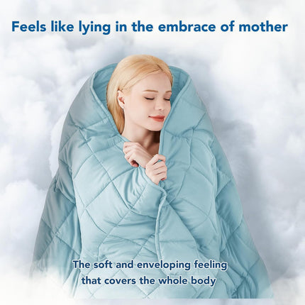 Cozy Comfort | Weighted Blanket with Cooling Microfiber | All-Season Softness for Ultimate Relaxation